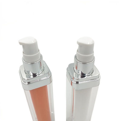 PMMA  Acrylic Foundation Pump Bottle Empty Makeup Bottle 33*30*158mm