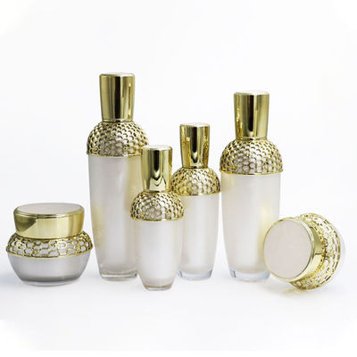Luxury  15-50g Empty Cosmetic Packaging Set Cosmetic Bottle And Jar