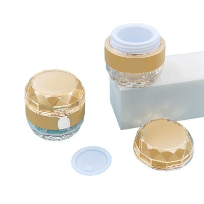 Customizable 50g Acrylic Cosmetic Jar Diamond Jar Design Skin Care Cream Container